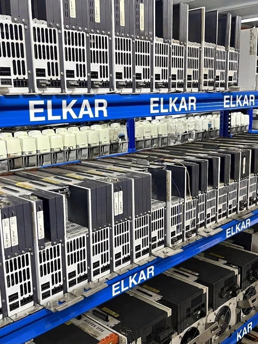 ELKAR deposu — sürücü ve inverter stoğu